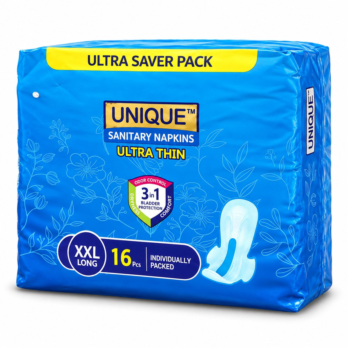 Unique Ultra Thin XXL Pads - 16Pcs